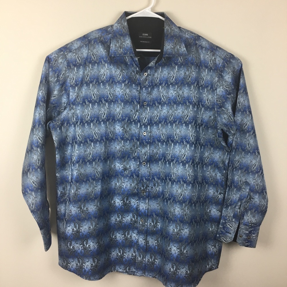 Exceptional David Land Button Front Shirt